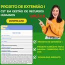 PROJETO DE EXTENSÃO I - CST EM GESTÃO DE RECURSOS HUMANOS - opção 8
